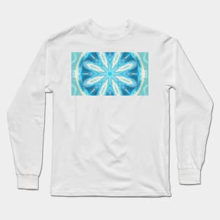 Blue star Mandala #2 Long Sleeve T-Shirt